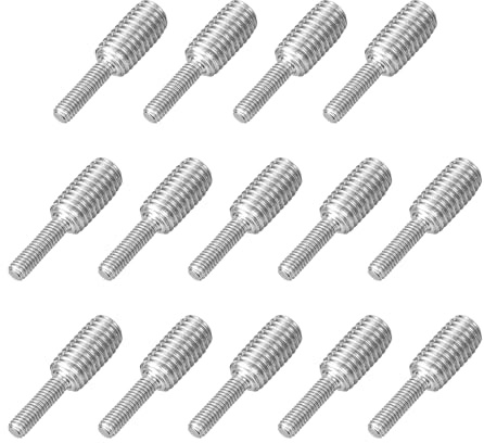 QUARKZMAN Vite a Doppia Estremità M4x15mm a M8x15mm, 14Pz Adattatore Vite a Doppio Filetto in Acciaio Inossidabile 304 per Assemblaggio Mobili Macchinari Fissaggio Rapido