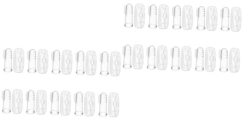 DEARMAMY 20 Ensembles brosse à doigts doigtier brosse à dents pour bébé dentition nourrisson enfant en bas âge silicium brosse à dents à pour bébé Gel de silice