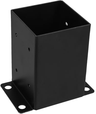 Gadpiparty Deck Supports Post Base Plate Fence Post Anchors Deck Pedestals Solar-powered Fence Lighting Bracket