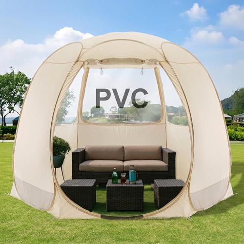 Alvantor® Pop Up Screen House Tent, UPF 50+ and Windproof Dome Outdoor Canopy Tent with Roll Up Zipped Door Privacy Gazebo, Compact & Lightweight for Party Camping Fishing Picnic
