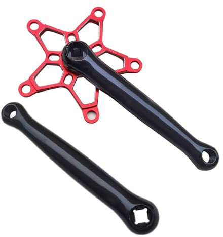UncleS Bras De Manivelle Vélo 170mm en Alliage D'aluminium Ensemble Direct Remplacements Noirs pour Vélos Montagne Bras Manivelle Pédale Vélo