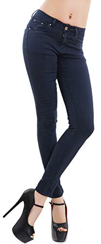 Toocool - M5780 - Jean, pantalon skinny, slim, élastique, push-up, coupe ajustée, bleu foncé, M
