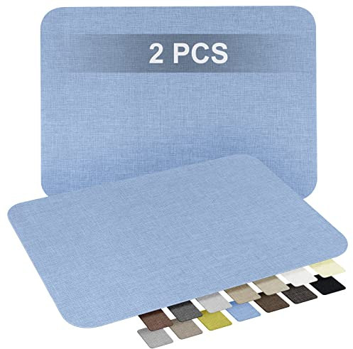 Leinen Stoff Patches Selbstklebend, 20x28 cm Leinenstoff Reparatur Patches, Sofa Reparatur Patches,Leinen Stoff Reparatur Flicken für Leinenkleidung,Autositze,Vorhang Kopfteile Blauer Jeansstoff