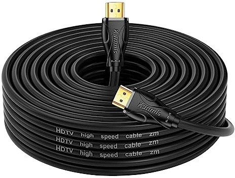 kanmis 4K HDMI Cable 30ft, High Speed Hdmi 2.0 Cables &4K@60Hz 2K 1080P, Ultra High Speed Gold Plated Connectors hdmi Cord, Compatible with PlayStation Arc PS3 PS4 PC HDTV