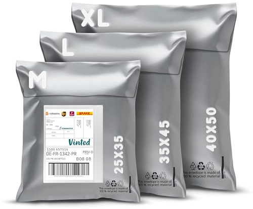 RAGO® Enveloppe Plastique Expedition Lot de 30 I M- 10 I L- 10 I - XL- 10 I Achat Colis Perdu I Emballage colis Vinted I Pochette plastique + Pochette d'expédition