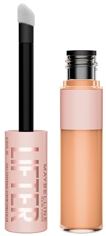 Maybelline New York Correttore in Siero Copri Occhiaie, Per Tutti i Tipi di Pelle, Contorno Occhi Illuminato, Formula Idratante, Con Caffeina e Peptidi, Lifter Concealer, Tonalità: 50, 5 ml