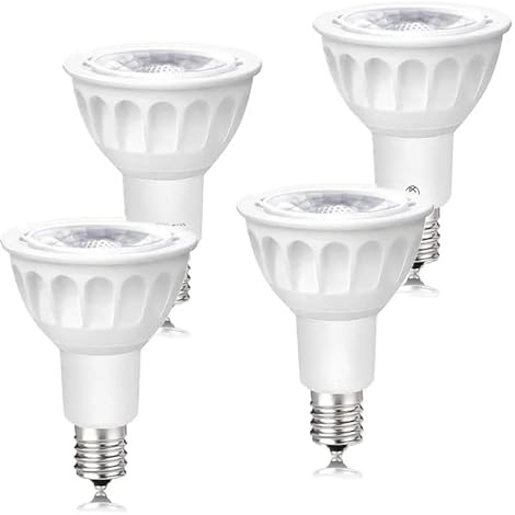eufeifeiegds 4x 100V 120V E17 LED Bulb 5W (50W Equivalent) Intermediate Base Spotlight Reflector R14 Curio Cabinet Work Light