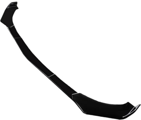 Labbro del paraurti anteriore nero - Splitter regolabile a 5 fasi in ABS PP, supporto autoperforante, design aerodinamico aerodinamico | Labbro dello spoiler anteriore universale per auto per l'aggior