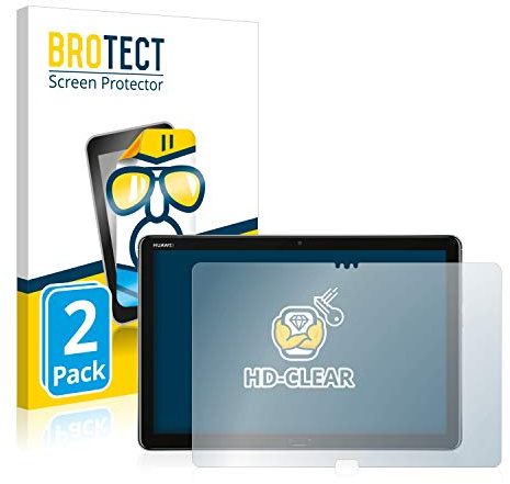 BROTECT 2 Stück Schutzfolie für Huawei MediaPad M5 Lite 10.1 Displayschutz Folie Made in Germany, Ultra-Klar