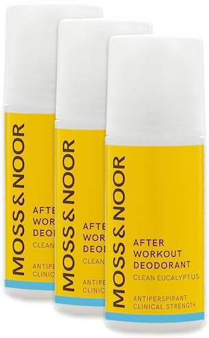 After Workout Deodorant (Clean Eucalyptus, Pack of 3 (3 x 60 ml))