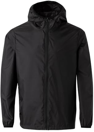 Mukua Stockton Coupe-vent unisexe pour adulte, noir, XL