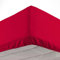 douceur d'intérieur Oscar - Sábana bajera (90 x 190 cm) rojo, microfibra, lisa
