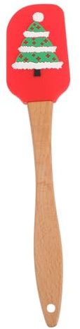 Garneck 2 Pièces Spatule En Silicone Couteaux à Beurre De Noël Tartineur De Fromage De Noël Spatule De Cuisine Grattoir à Gâteau à Gâteau à Crème Pâtissière Gel De Silice