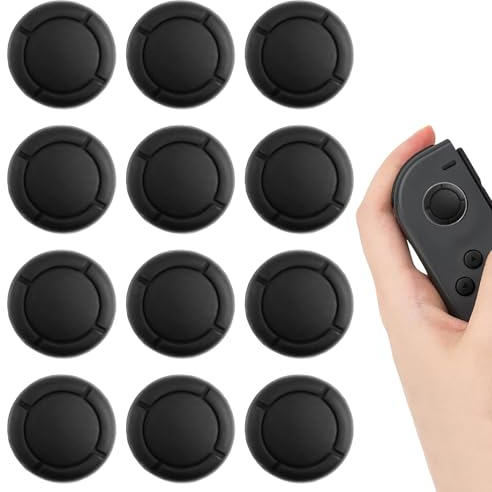 Joystick Kappen Kompatibel mit Nintendo Switch 12pcs Thumb Grips Kompatibel mit Nintendo Switch Switch Joystick Kappen Geeignet zur Verbesserung des Spielerlebnisses
