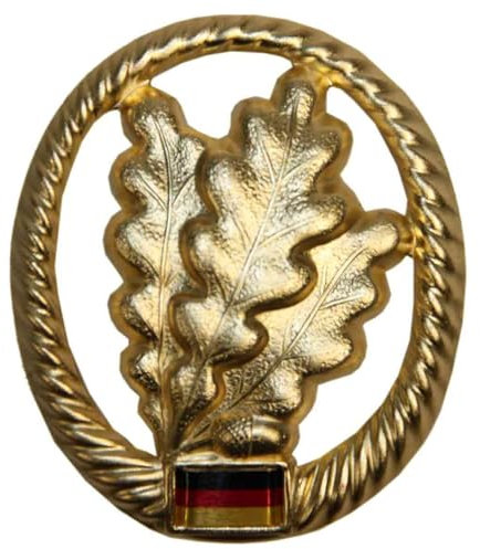 Bundeswehr baretmärke i olika trattar, metalltrappa mössa, En Storlek, Metall