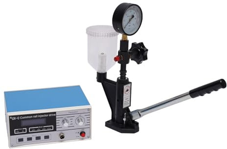 MooBeey CR-C - Tester per iniettori con pannello multi-funzione, Diesel Common Rail Injector Tester, tester per iniettori, S60H con misuratore a doppia scala