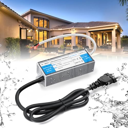 BRIMETI LED Trafo 24V 6W Wasserdicht IP67 LED Treiber Netzteil 0,25A Mit Stecker Schaltnetzteil Transformator AC 230V auf DC 24 Volt Außenbereich, Kompakter Dünner Konstantspannung Niedervolttrafo