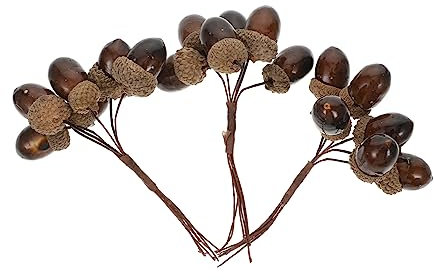 MAGICLULU 2 Set Decorazione Arredamento Finto Pino Ghirlande Decorativo Adornare Bouquet Di Pino Di Simulazione Ornamenti Di Pigne Ornamento Di Pinoli Plastica Marrone 3 Pezzi*2