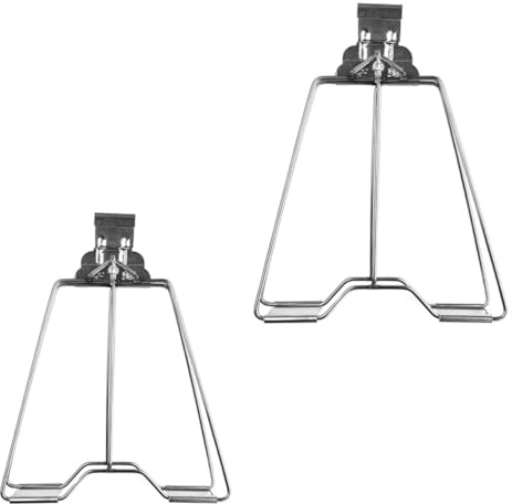 Levemolo 2pcs Grilling Clamps Roast Clips for Even Heat Distribution Easy to Clean BBQ Roaster Supplies for Chicken Fish Meat Grilling