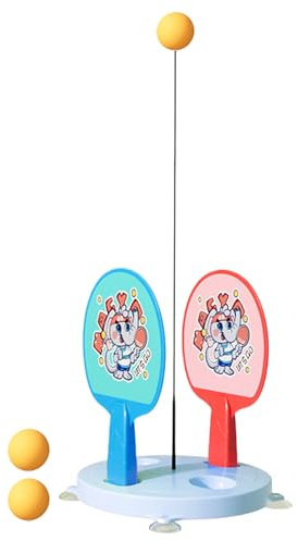 Set d'Entraînement de Tennis de Table | Set de Balles de Pong avec Raquette | Accessoire Sportif Individuel pour et Adultes | pour Exercice Intérieur Extérieur Maison Bureau Salle de