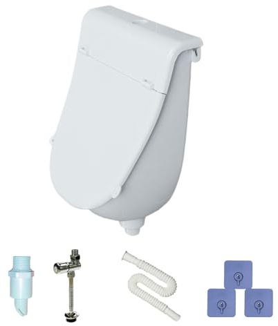 Wall Urinal - 38,5 X 28,5 X 18 Cm Überlauf -Proof Commercial Diverter, Tragbares Badezimmer Gerät, Kinder Männer Outdoor Camping RV Garage Toilette | Hinterhof -Urinhalter Hygienisch Haltbar