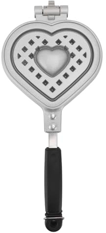 Gofrera con forma de corazón, antiadherente, de doble cara, para hornear pasteles, pequeños electrodomésticos de cocina, aleación de aluminio.