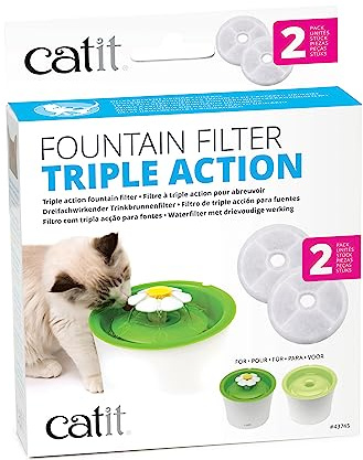 Catit 2.0 Cat Fountain Filter Triple Action Cartridge 2 Pack