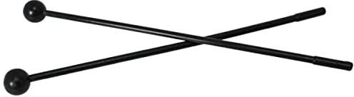 A-Star Hartplastik-Kopfschlägel mit sicherem Kunststoffgriff für Glockenspiel, Metallophon, Glockenspiel, Xylophon – 2 Stück/Paar