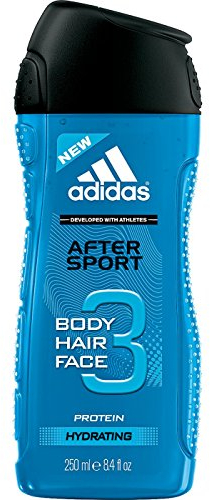 ADIDAS - Gel doccia da uomo, 3 in 1, per corpo, capelli e viso, 250 ml