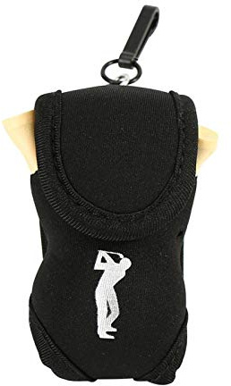Yosoo Health Gear Support de Balle de Golf, Pochette de Tee de Golf avec 2 Balles et 4 Tees, Sac Portable pour Accessoires de Golf