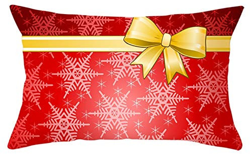 Kissenbezug 50X30, Weihnachten Kissenbezug für Kinder Schneeflocken Verschenken Polyester für Weihnachtsdekoration