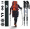 Underwood-Aggregator Walking Poles - 2 Pack Collapsible Hiking Poles for Women and Men, Ultralight Telescopic Backpacking Walking Stick, Adjustable Trekking Poles for Mountaining, Anti-shock System