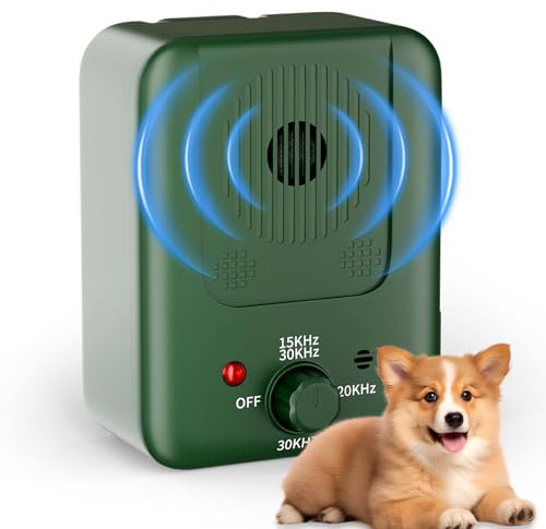 Anti Bell Gerät Hunde, 3 Modi Antibell Ultraschall Gerät, 33 Fuß Stopp Hundebell Gerät, IPX4 Wasserdichtes Anti-Bell-Mittel für Hunde das Training Großer Kleiner Hunde im Freien Innenbereich Antibell