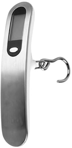 VALICLUD Tragbare Waage Digitale Handwaage Reisen Aufhänger Hängend Gepäck Tasche Waage Für Fische Digitale Waage Kabel Versandwaage Post- Gewicht Fischwaage Silver Rostfreier Stahl