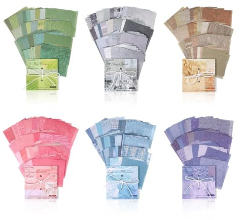 600 Sheet Scrapbook Papers, Decoupage Paper Sheets, Aesthetic Stationery Memo Notepad, DIY Card Making with Index Sticker