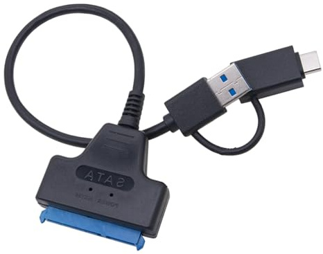Asukohu Adaptador de disco duro USB A+C a disco 2.5iLaptop Transferencia rápida de datos hasta 450 m/s, comando TRIM, fácil acceso al disco