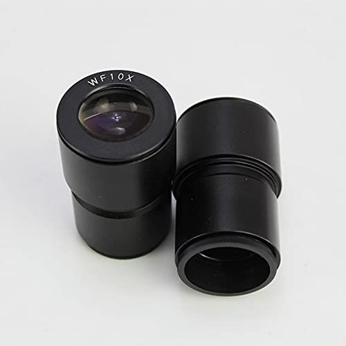 DPXTFJKDS 2 pz/Set Stereo Microscopio Oculari WF5X WF10X WF15X WF20X Lente del Microscopio con oculari Grandangolo Parti Accessori Oculare(WF10X)