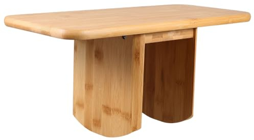 SUPVOX Bamboo Meditation Stool Portable Yoga Bench Compact Floor Chair for Prayer and Sitting, Lightweight Multi-functional Seat for Home Office Use