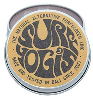 SURFYOGIS Original, 100% Natural, Zinc Surfscreen, Sonnencreme, Sonnenschutz, 60g, Riff freundlich, Surfen