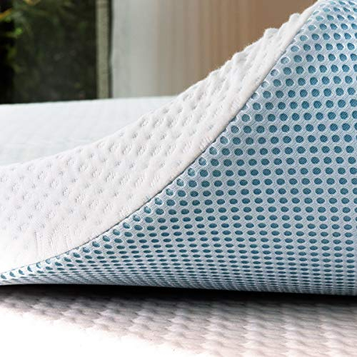 subrtex Topper 180 x 200 cm,5cm Hoch Gel Memory Foam Topper H3&H2 hart Matratzentopper mit atmungsaktiver und waschbarem Bezug für Boxspringbett, Wohnwagen und Schlafsofa