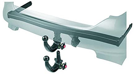 Westfalia Gancio Traino Rimovibile per Fiat 500 X, da 09/2014, Jeep Compass, da 12/2016, Jeep Renegade, da 07/2014, Adatto anche per Modelli Ibridi, 4xe, AdBlue e Cross