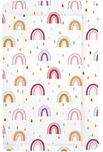 Sunnybabies Rainbow Rain Baby Changing Mat Girls Boys Soft Padded Deluxe