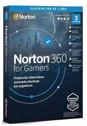 NORTON 360 FOR GAMERS 50GB PORTUGUES 1 USER 3 DEVICE 12MO BOX