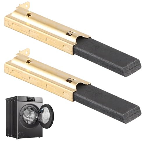 2 Pezzi Inserimento Carbonio Motore Lavatrice L94MF7, Spazzola in Carbone per Motore Lavatrice(5 x 13.5 x 39.6 mm)