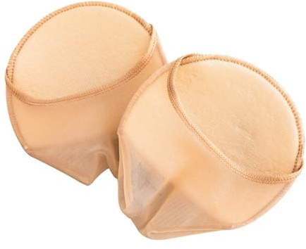 8 Pares De Calcetines Con Cojín Acolchado Para Bailarinas, Medias De Ballet Invisibles Protectores Para Los Dedos De Los Pies Con Puntera Oculta Para Mujer(Nude)