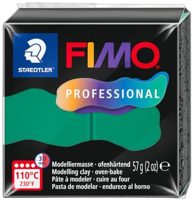 STAEDTLER 8040-500 ST, modelleringsmassa Fimo Prof 57 g grön, standard