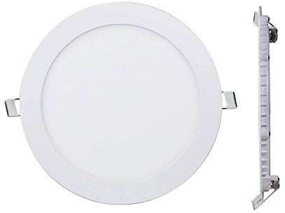 Brightex, 20w (Higher Than 18w) led recessed Ceiling Panel Light spot Lights 200mm (8 inch) Cut Out Cool White 6500k Round Flat Downlight led Wall Lights Mount (2 Year WARRNTY)