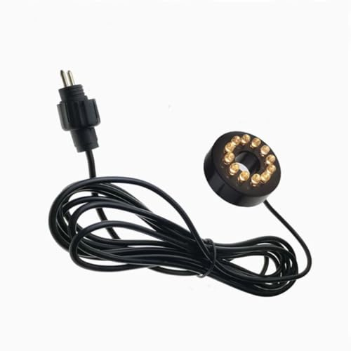 SGSLT Replacement 12V Underwater 12-LED Lights Ring Submersible Fountain Pond Underwater Lights (Warm White)