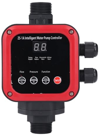 Ejoyous Pompa Regolatore Interruttore di Pressione, Automatico Pompa Acqua Pressostato Controller Elettronica Pompa Regolatore di Pressione, per Pompe Autoadescanti Pompe A Getto