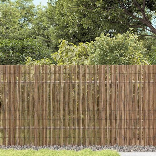 Recinzione di canna naturale, 300 x 140 cm, robusta rete metallica, griglia per topi, voliera, recinzione da giardino, per terrazza e esterni, privacy